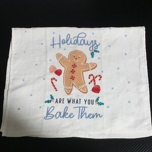 Festive Gingerbread Holiday Hand Towel
